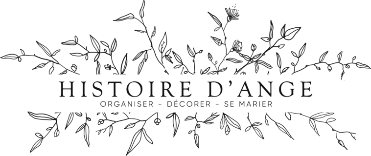 Logo d'Histoire d'Ange, organisatrice et décoratrice de mariage